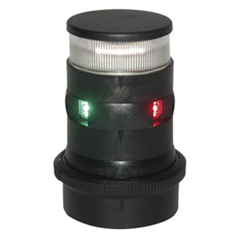 Aqua Signal Series 34 LED Tri Color Anchor Light with Quicfits System - Black